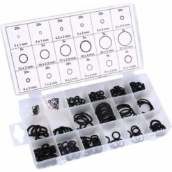 225pcs Rubber O Ring 18 Sizes Kit O Ring Assortment Gasket Universal O Ring Assortment Automotive Valve Repair Kit
