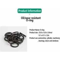 225pcs Rubber O Ring 18 Sizes Kit O Ring Assortment Gasket Universal O Ring Assortment Automotive Valve Repair Kit 9 225pcs Rubber O Ring 18 Sizes Kit O Ring Assortment Gasket Universal O Ring Assortment Automotive Valve Repair Kit -Heating Equipment 72509232 3