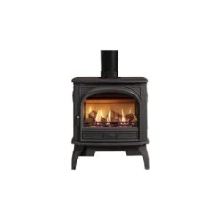 Dovre 425 Gas Stove, Matt Black, Balanced Flue, Natural Gas