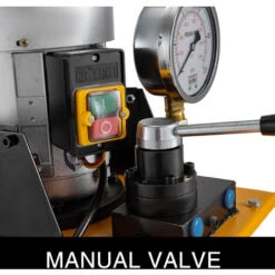 VEVOR Electric Driven Hydraulic Pump 750W Manual Valve 10152 PSI, Electric Driven Hydraulic Pump Double Acting High Rotating Speed 8L Oil Storing -Heating Equipment 74437446 5