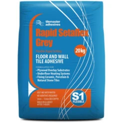 Tilemaster Setaflex Grey 20kg Rapid Set Tile Adhesive