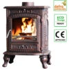 6KW Woodburning Stove Cast Iron Fireplace Log Burner Antique Bronze Defra Approved Eco Design -Heating Equipment 75021445 1