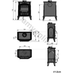6KW Woodburning Stove Cast Iron Fireplace Log Burner Antique Bronze Defra Approved Eco Design 11 6KW Woodburning Stove Cast Iron Fireplace Log Burner Antique Bronze Defra Approved Eco Design -Heating Equipment 75021445 5