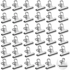 Clip Clips, 35 Pack Paper Clips, Metal Photo Clip, Office Binder Clips, For Pictures Pictures, Home Kitchen, Office Supplies (Silver)