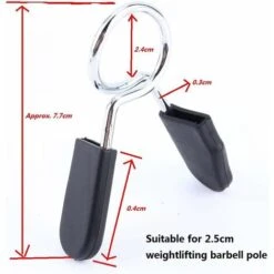2 Pieces Spring Clamp Collars Locking Gym Barbell Clamp Quick Release Clips For Weight Lifting Exercises -Heating Equipment 75325437 3
