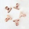 Small Bulldog Paper Clips,30 Pack 1 Inch Metal Binder Clips Folder Paper Money Collars For Tags Bags, Shops, Office And Home Kitchen (Rose Gold, 22mm) -Heating Equipment 75326775 1