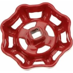 Red Iron Valve Handwheel 7x7mm Top Shutoff Valve Handles Angle Seat Valve Straight Seat Valve Straight Seat Valve Water Pipe