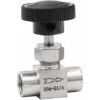 Valve 1/81/4 3/81/2 BSP NPT Stainless Steel Female SS 304 Tube Turn Off Adjustable Needle Valve For Water Gas Oil (Specification: 3/8, Thread Type: BSPP)