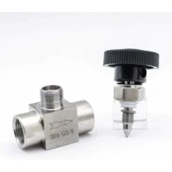 Valve 1/81/4 3/81/2 BSP NPT Stainless Steel Female SS 304 Tube Turn Off Adjustable Needle Valve For Water Gas Oil (Specification: 3/8, Thread Type: BSPP) -Heating Equipment 76798194 5