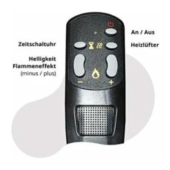 Electric Fireplace With Heating, Wall-mounted Fireplace With LED Artificial Fire With Switchable Fan Heater: 750/1500 W Remote Control (size L - 126 Cm, Black) -Heating Equipment 76957209 5