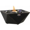 HOMCOM Tabletop Bio Ethanol Fireplace With 0.4L Tank And Fire Cover, Black -Heating Equipment 77188220 1
