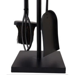 Redbud Fireside Companion Set Iron Tool Stand Aluminum Handles Square Base Black 9 Redbud Fireside Companion Set Iron Tool Stand Aluminum Handles Square Base Black -Heating Equipment 77515174 3