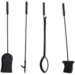 Redbud Fireside Companion Set Iron Tool Stand Aluminum Handles Square Base Black 11 Redbud Fireside Companion Set Iron Tool Stand Aluminum Handles Square Base Black -Heating Equipment 77515174 5