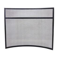Hornbeam Fireguard Iron Contemporary Curved Design Black Boarder Silver Mesh 9 Hornbeam Fireguard Iron Contemporary Curved Design Black Boarder Silver Mesh -Heating Equipment 77515321 3