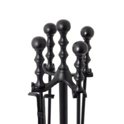 Hemlock Fireside Companion Set Tool Stand Iron Aluminium Handle -Heating Equipment 77515331 4