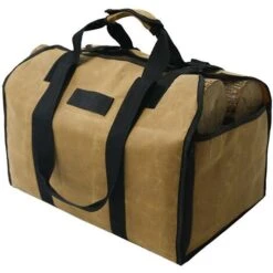 Firewood Storage Bag Outdoor Camping Wood Log Carrier Match Bag