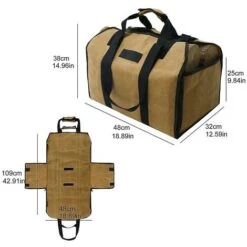 Firewood Storage Bag Outdoor Camping Wood Log Carrier Match Bag -Heating Equipment 78705445 4