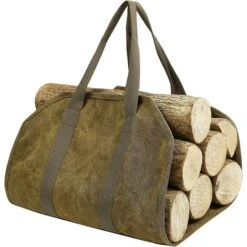 Large Canvas Firewood Carrier Bag Firewood Carrier Bag For Indoor Outdoor Use Storage Bag With Handles