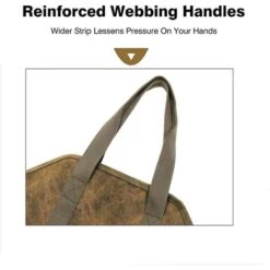 Large Canvas Firewood Carrier Bag Firewood Carrier Bag For Indoor Outdoor Use Storage Bag With Handles 9 Large Canvas Firewood Carrier Bag Firewood Carrier Bag For Indoor Outdoor Use Storage Bag With Handles -Heating Equipment 78705850 3