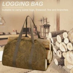 Large Canvas Firewood Carrier Bag Firewood Carrier Bag For Indoor Outdoor Use Storage Bag With Handles 11 Large Canvas Firewood Carrier Bag Firewood Carrier Bag For Indoor Outdoor Use Storage Bag With Handles -Heating Equipment 78705850 5