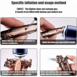 Lighter Windproof Lighter Metal Tiger Cool Design Honorable Gift Box -Heating Equipment 78709005 4