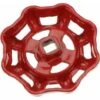 Red Iron Valve Handwheel 7x7mm Top Stop Valve Handles Angle Seat Valve Straight Seat Valve Straight Seat Valve Water Pipe -Heating Equipment 81647225 1