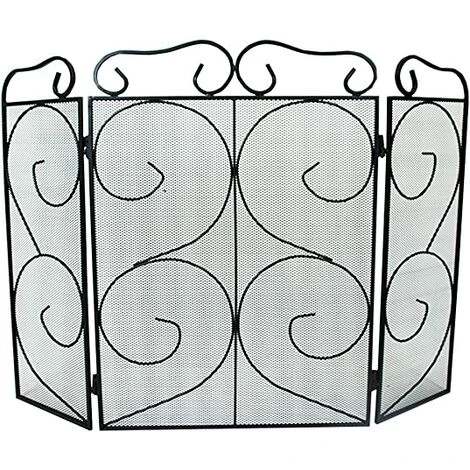 Simpa Fireplace Tools Protective Fire Guard Screens - Style Chequers 82cm (W) 3 Simpa Fireplace Tools Protective Fire Guard Screens - Style Chequers 82cm (W)