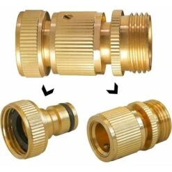 Pack Pure Copper Garden Hose Connector, Water Hose Connector 11 Pack Pure Copper Garden Hose Connector, Water Hose Connector -Heating Equipment 85810666 5