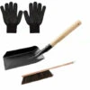 Charcoal Shovel And Stove Brush Set, Chimney Shovel And Brush, Stove Tidy Set