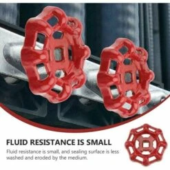 Red Iron Valve Handwheel 7x7mm Top Stop Valve Handles Angle Seat Valve Straight Seat Valve Straight Seat Valve Water Pipe -Heating Equipment 85942847 3
