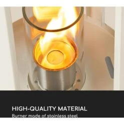 Blumfeldt Fiamme Cilindro Ethanol Lantern 2-set Stainless Steel Burner 0.3 Litre 4 H Burning Time -Heating Equipment 86049601 5