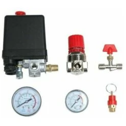 Multi-hole Pressure Regulator Assembly Pressure Switch Accessories (metal Gauge + Three-hole Pressure Regulator Assembly) Suitable For Tool Room -Heating Equipment 86199452 2