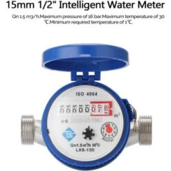 15mm 1/2 Inch Intelligent Water Meter Household Mechanical Rotor Type Cold Water Meter -Heating Equipment 86503872 4