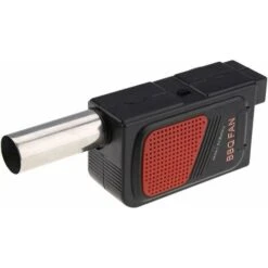 Portable Outdoor Blower Fan Electric Grill Stainless Steel Picnic Camping Cooking Charcoal No Battery