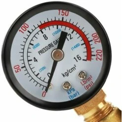 DN20 Brass Adjustable Water Pressure Reducing Valve With Pressure Gauge Pressure Meter, Brass Adjustable Water Pressure Reducing Valve (DN20) -Heating Equipment 87651430 3