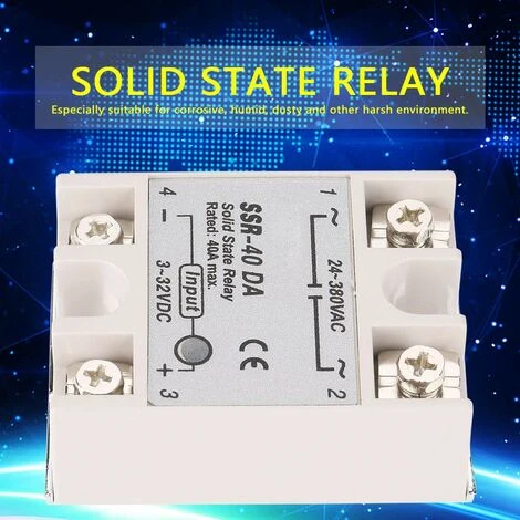 Single Phase DC-AC Solid State Relay SSR-40DA 40A Input Voltage 3-32V DC Output Voltage 24-380V AC 4 Single Phase DC-AC Solid State Relay SSR-40DA 40A Input Voltage 3-32V DC Output Voltage 24-380V AC - Image 2