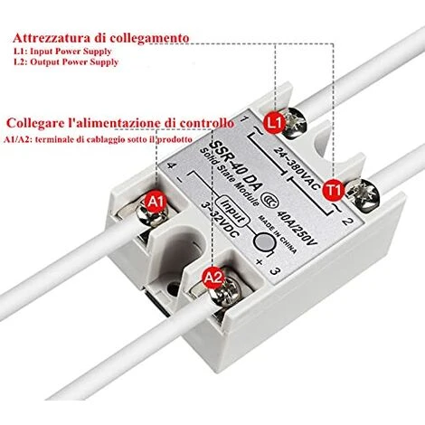 Single Phase DC-AC Solid State Relay SSR-40DA 40A Input Voltage 3-32V DC Output Voltage 24-380V AC 6 Single Phase DC-AC Solid State Relay SSR-40DA 40A Input Voltage 3-32V DC Output Voltage 24-380V AC - Image 4