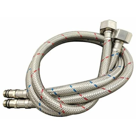 Flexible Connection Hose Stainless Steel Tap For Hot And Cold Water Single Handle Kitchen Sink Tap 60cm 4 Flexible Connection Hose Stainless Steel Tap For Hot And Cold Water Single Handle Kitchen Sink Tap 60cm - Image 2
