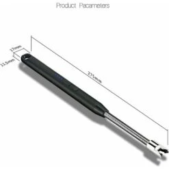 Electric Candle Lighter, USB Rechargeable Electric Lighter Electronic Arc Lighter With 360º Hose Windproof Black Business -Heating Equipment 88297515 5