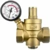 DN20 Brass Water Pressure Reducing Valve With Adjustable Pressure Reducing Valve Gauge -Heating Equipment 90049419 1