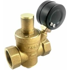 DN20 Brass Water Pressure Reducing Valve With Adjustable Pressure Reducing Valve Gauge -Heating Equipment 90049419 3