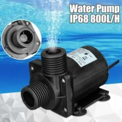 UEETEK DC 12V Brushless Submersible Water Pump 800L/H 5M For Pool Fountain Solar Circulation System Water Circulation System -Heating Equipment 91887127 3