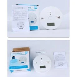 Carbon Monoxide Alarm Home Smoke Detector CO Blue Smoke Detection LCD Display Sound And Light Alarm -Heating Equipment 92185148 5
