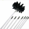 Professional Unlined Duct Sweeping Kit Hedgehog Flat Steel Starting Spring Metal Tips Chimneys Stoves Boilers Gutters Pipes, (40010) Mm6 Rod + 1 Brush Head -Heating Equipment 92346490 1