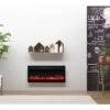 Acezanble 40 Inch Electric Fireplace 14 LED Colours Wall Mounted Heater Black -Heating Equipment 92672434 1