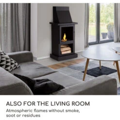 Blumfeldt Fiamme Camino Ethanol Fireplace Stainless Steel Burner 1.15 Litres 4 H Burning Time 10 Blumfeldt Fiamme Camino Ethanol Fireplace Stainless Steel Burner 1.15 Litres 4 H Burning Time -Heating Equipment 93286713 4