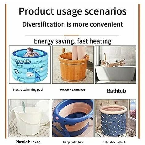 FlkwoH 2500W Submersible Voltage Electric Water Heater Swimming Pool Water Heater Portable Water Heater Suitable For Ponds Buckets 4 FlkwoH 2500W Submersible Voltage Electric Water Heater Swimming Pool Water Heater Portable Water Heater Suitable For Ponds Buckets - Image 2