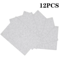 Livingandhome Silvery Grey 12pcs Acoustic Panels Studio Soundproofing Wall Tiles