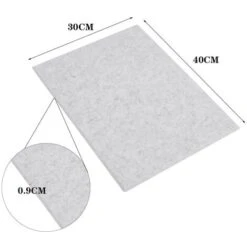 Livingandhome Silvery Grey 12pcs Acoustic Panels Studio Soundproofing Wall Tiles -Heating Equipment 93885861 5