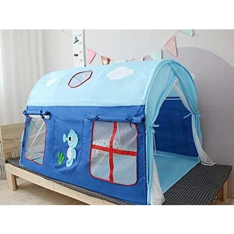 Play Tent Garden Game House On Removable Bed For Child Girl Boy - Blue House 5 Play Tent Garden Game House On Removable Bed For Child Girl Boy - Blue House - Image 3